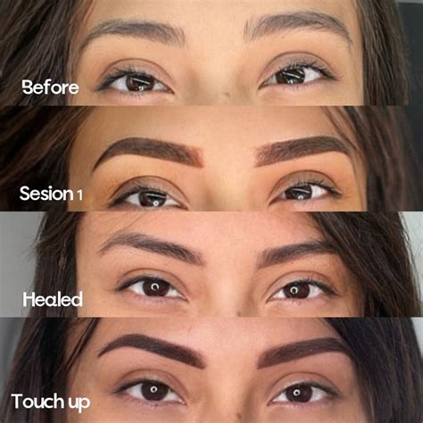Powder brows after touch up.  Who It&rsquo;s Best For 👩 &bull; People with thin or sp...