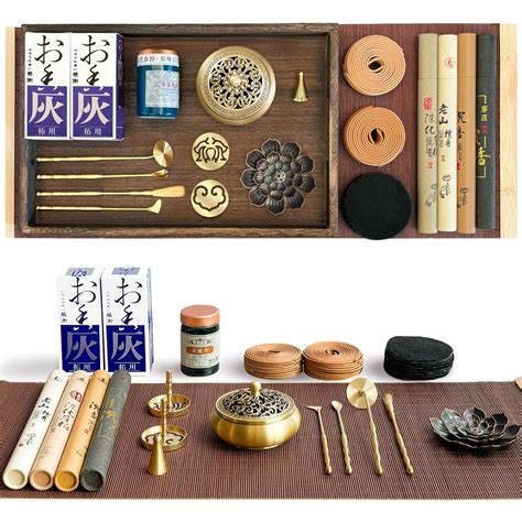 Powder incense burner with stencil.  This thoughtfully 29 Pcs Brass Powder Incense Burner Kit...