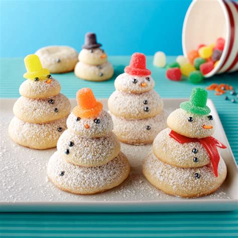 Powdered Sugar Snowmen Cookies Recipe Land O’Lakes