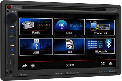 Power Acoustik 2 DIN DVD/CD Car Stereo Receiver