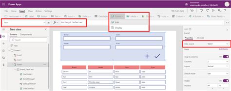 Power Apps working form with basic buttons Trainings, consultancy