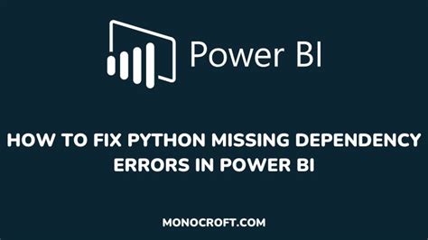 Power BI Python with Anaconda missing dependency