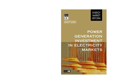 Power Generation Investment In Electricity Markets