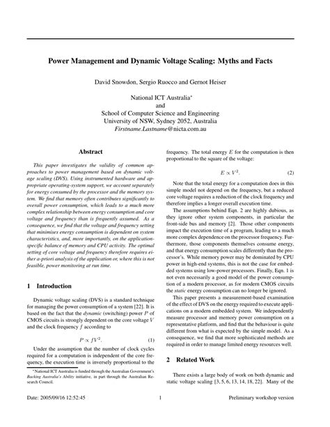 Power Management and Dynamic Voltage Scaling: Myths and …