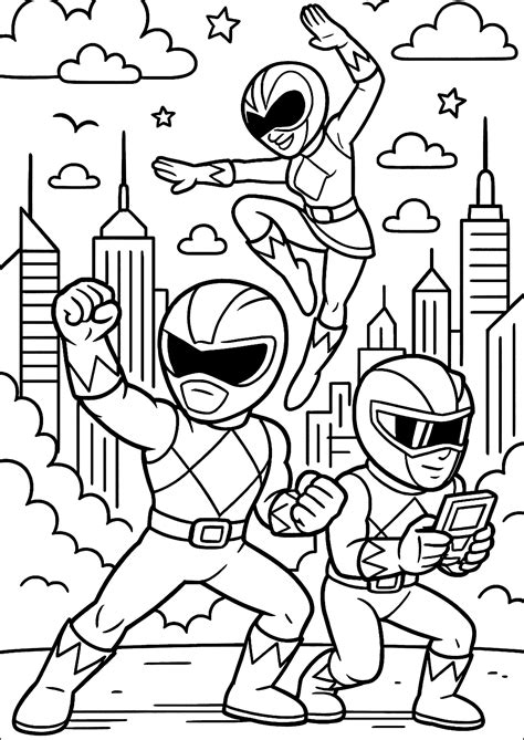 Power Ranger Coloring Pages To Prin