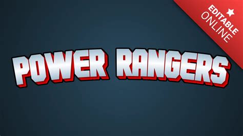 Power Rangers Font FREE + (PSD Style) Hyperpix
