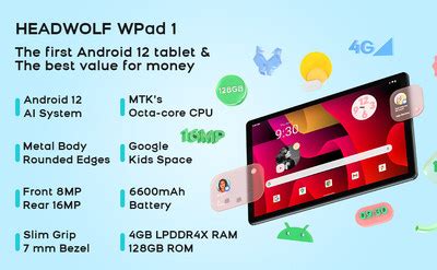Power Supply Company Headwolf Readies Its First Android 12 Tablet