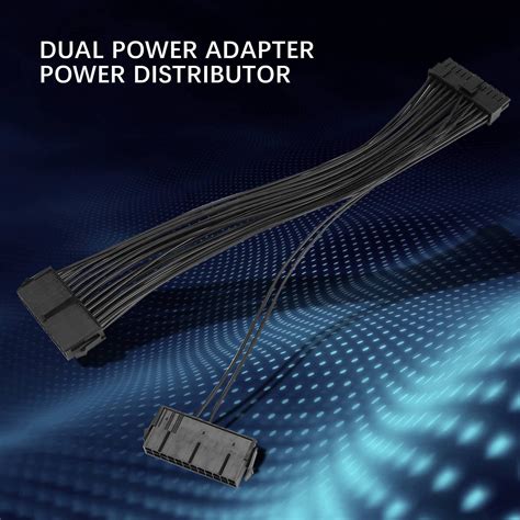 Power Supply Splitter Dual PSU Cable Adapter 24 Pin 20 4 Pin …