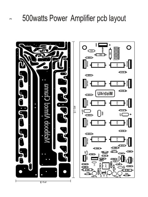 Power amplifier circuit diagram with pcb layout pdf.  500 Watts Amplifier Pcb Layout (1...