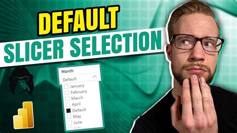 Power bi default slicer to current month.  This will make it easy to select your ...