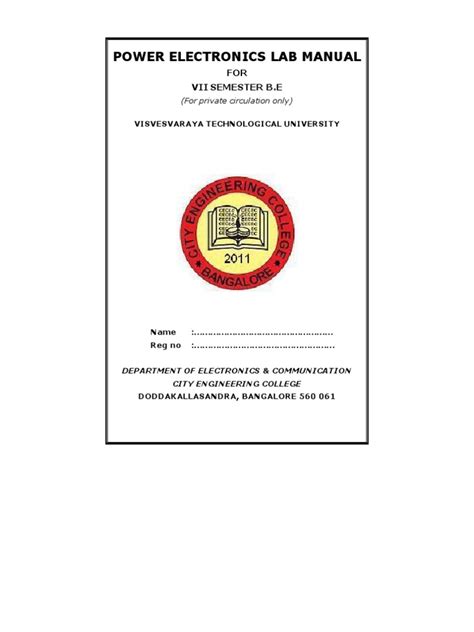 Power electronics lab manual for ece. - Constitution test study guide multiple choice.
