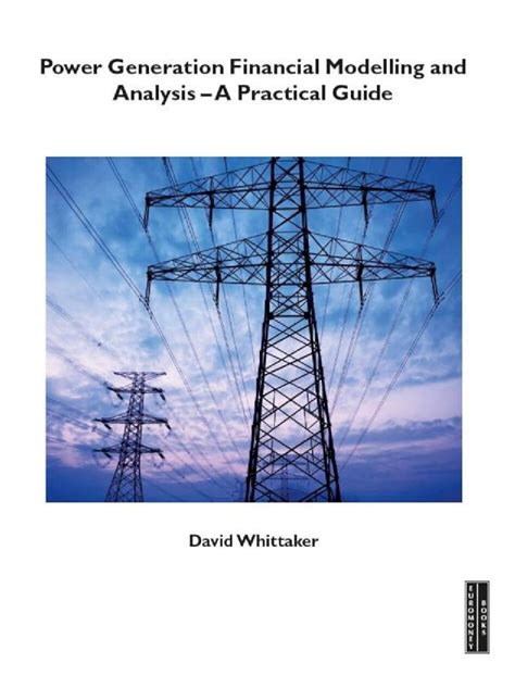 Power generation financial modelling analysis a practical guide. - Professional food manager certification training manual.