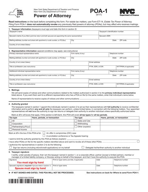 Power of Attorney POA Form When amp How to Create This Document