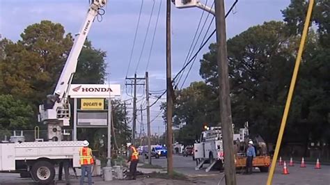 Power outage in brick. A fierce storm hitting New Jersey with flooding downpours and wind gusts topping 50 mph has knocked out power to thousands of homes and businesses early Monday. As of 7:20 a.m., more than 45,000 ... 