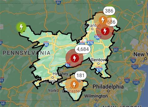 Met-Ed said severe weather caused the power outages. ... Thousands of people in South Central Pa. are without power on Saturday due ... Places in Lancaster County with the most people affected are .... 