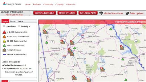 Power outage macon ga. User reports indicate no current problems at Georgia Power. Georgia Power is the largest electric subsidiary of Southern Company, America's premier energy company. Value, Reliability, Customer Service, and Stewardship are the cornerstones of the company's promise to 2.6 million customers in all but four of Georgia's 159 counties. 