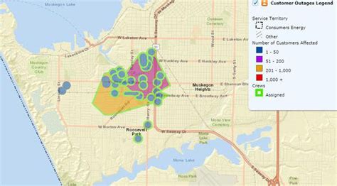 Power outage map muskegon. Aug 14, 2021 · DTE has just over 168,000 customers without power and nearly 3,000 crews in the field as of noon, Aug. 14, according to the outage map. More than 600,000 total DTE customers lost power in Thursday ... 