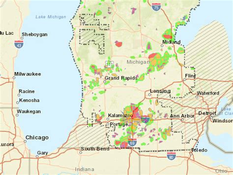 Power outage map of michigan. A live wire that has found its ground may lie silently, but it is still dangerous. Report a downed power line online, on the DTE Energy Mobile App or call us immediately at 800.477.4747. Cable or ... 