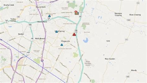 According to Oncor Energy's outage map, there were 17,017 people without power in the Hutto area and 42,885 without power in an area between Round Rock and Pflugerville. Power outages reported by ...