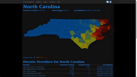 Outage Scale: 0% 10% 30% 60% 100% . Electric Providers Electric Providers for North Carolina . ... Union Power Cooperative. 86,059. 0. 5/3/2024 7:30:56 PM GMT. Wake .... 