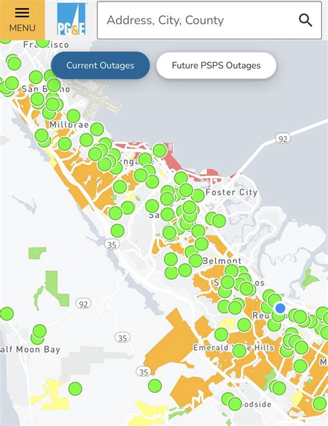  PG&E outages and problems in San Mateo, California. It there a power outage or maintenance? Find out what is going on. . 