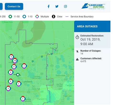 Visit our outage map to report and track outages in your neighborh