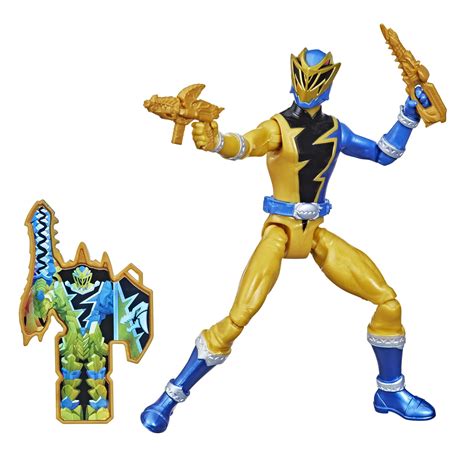 •6-INCH DINO FURY GOLD RANGER ACTION FIGURE: Kids can imagine the martial arts action of Power Rangers Dino Fury with this toy …