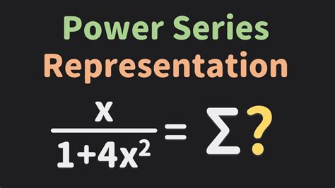 Power series representation calculator. Things To Know About Power series representation calculator. 