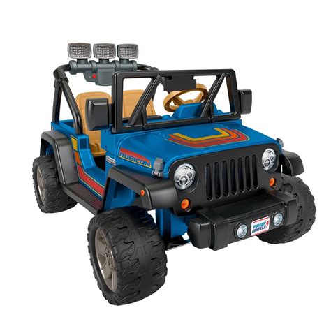 Official Licensed Product 12 Volt Battery Powered Ride-On Toy. FEATURES: • Realistic Jeep Gladiator Styling • Rev-roaring Sound Controls • Real Doors that Open and Close • 2-seats for Extra Fun! • Forward and Reverse Capabilities • Easy Push Button Start • Reverse Speed : 2 MPH • Speeds : 2 – 5 MPH, Low and High Speeds. 