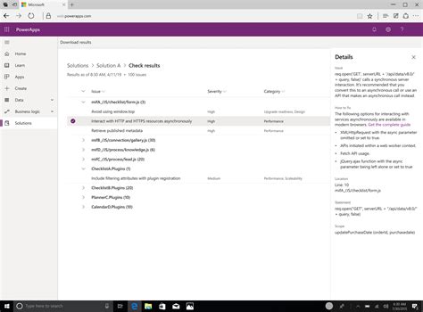 PowerApps checker now includes App checker results for Canvas …