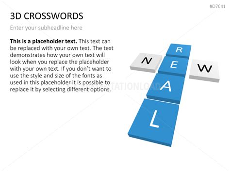 PowerPoint 3D Crosswords Template