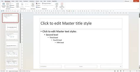 PowerPoint Definition of Master Slide
