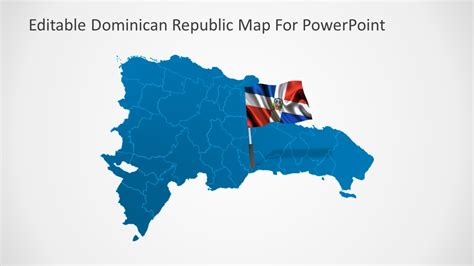 PowerPoint Dominican Republic Map SlideModel