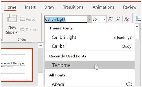 PowerPoint How to change the font on all slides Just Click Here