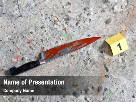 PowerPoint Template a representation of a crime scene displaying