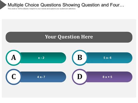 PowerPoint Template for a Multiple Choice Quiz