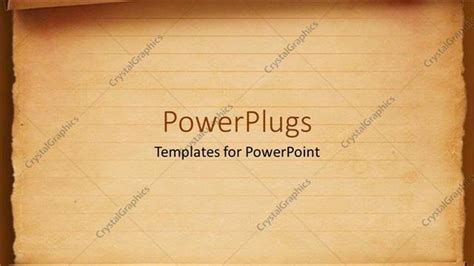 PowerPoint Template old fashioned worn down red scroll paper with lines to write as a metaphor