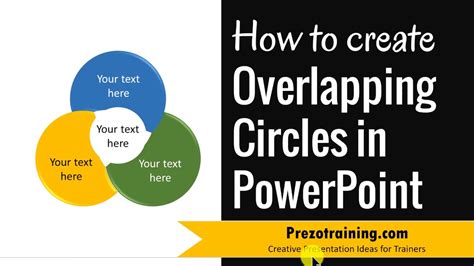 PowerPoint Venn Diagram: Creating the Overlapping Circles ... - YouTube