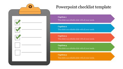 PowerPoint checklist template free