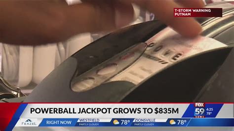 Powerball jackpot climbs to $835 million after no one beats the odds