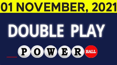 Double Play is an additional Powerball game that is available in some states, giving you another opportunity to win prizes alongside the main drawing. Double Play puts up a jackpot of $10 million every Monday, Wednesday and Saturday. Take a look at the latest Double Play numbers here.. 