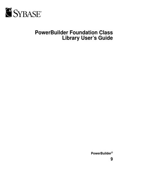 Powerbuilder foundation class library users guide. - Letter of application for tour guide.
