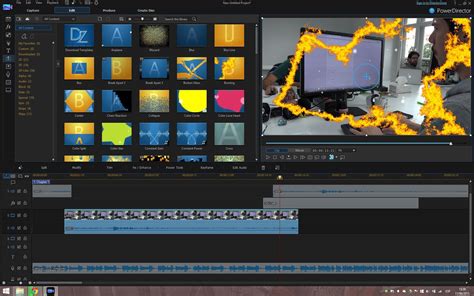 Powerdirector insert space.  See video editing tutorials and photo editing tutor...