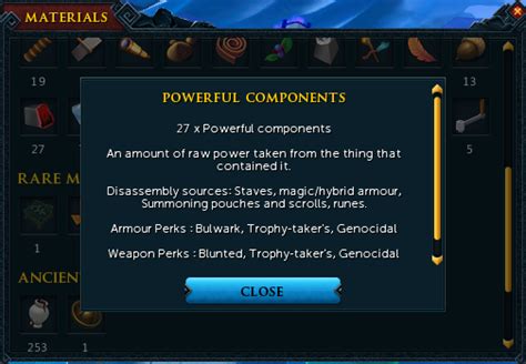 Powerful Components Runescape