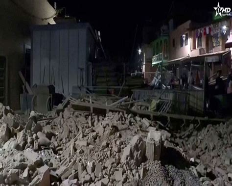 Powerful earthquake strikes Morocco, damaging buildings and sending people into the streets