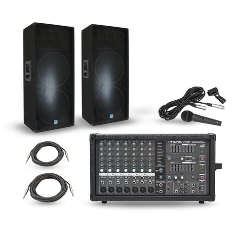 Powerpod 780 Plus Mixer with GSM Speakers PA Package