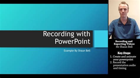 Powerpoint 2016 Tutorial Recording A Presentation In Powerpoint Youtube