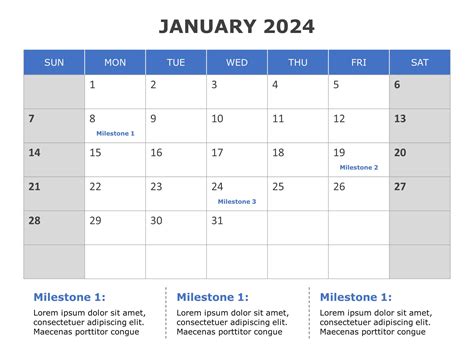 Powerpoint Calendar Template 2024