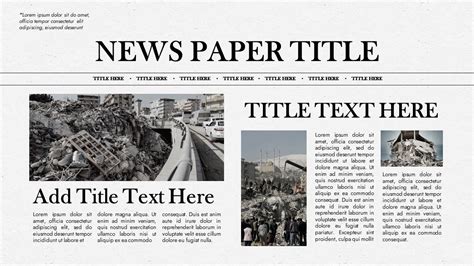 Powerpoint Newspaper Template in Newspaper Template For Powerpoint in 2020 Newspaper template