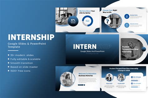 Powerpoint Presentation Templates for Internship